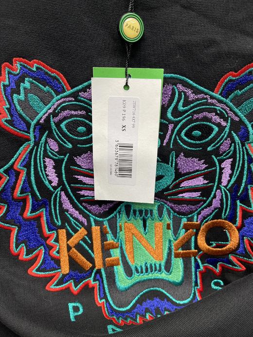 KENZO 女士秋季刺绣虎头LOGO圆领保暖套头长袖卫衣 商品图3