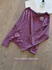 一颗葡萄 色织条纹针织面料两片式剪裁显瘦版型tee  葡萄紫 商品缩略图3