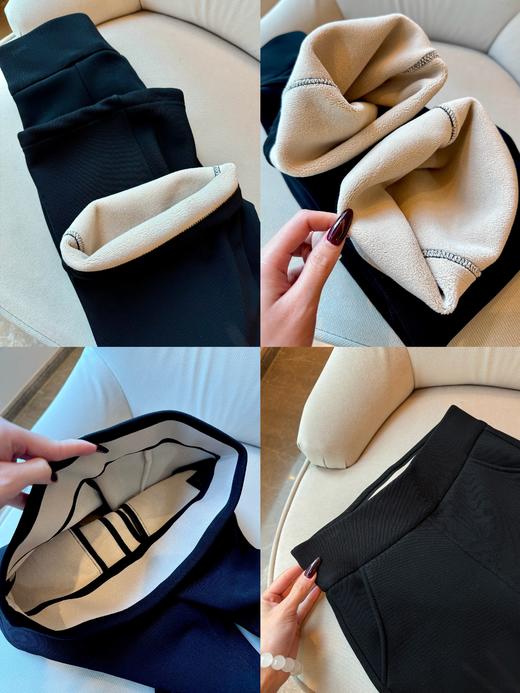 立体剪裁一体绒微喇裤（一口价） 商品图2