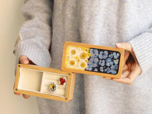 原木色押花首饰盒 商品图3