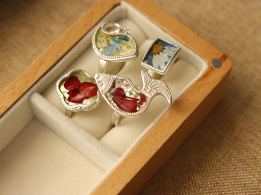 纯银押花戒指 商品图1