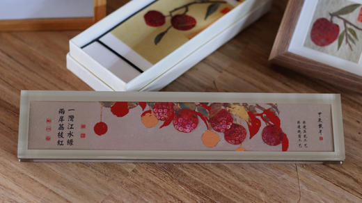 岭南荔枝押花镇尺 商品图2