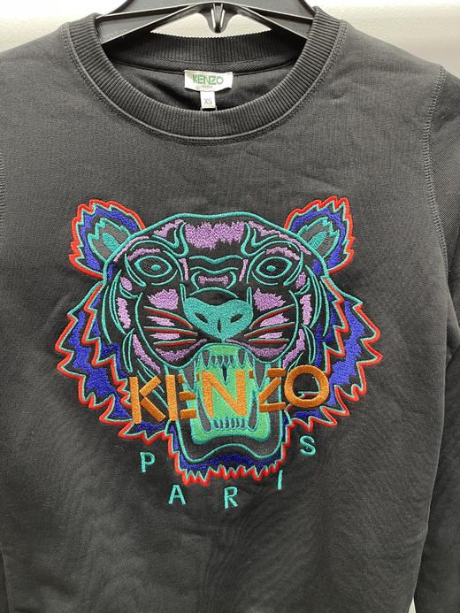 KENZO 女士秋季刺绣虎头LOGO圆领保暖套头长袖卫衣 商品图2