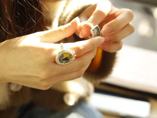 纯银押花戒指 商品图3