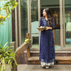【林栖设计小店】【林栖推荐】2025年春夏新品蓝印花复古时尚绣花真丝连衣裙女1942507 商品缩略图4