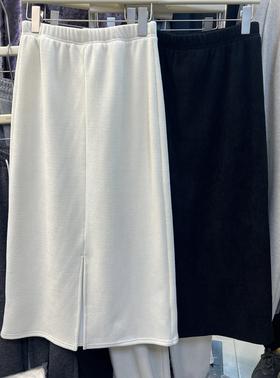 【门店同款】ENJOY冬季C-松紧腰显瘦直筒裙 160048530