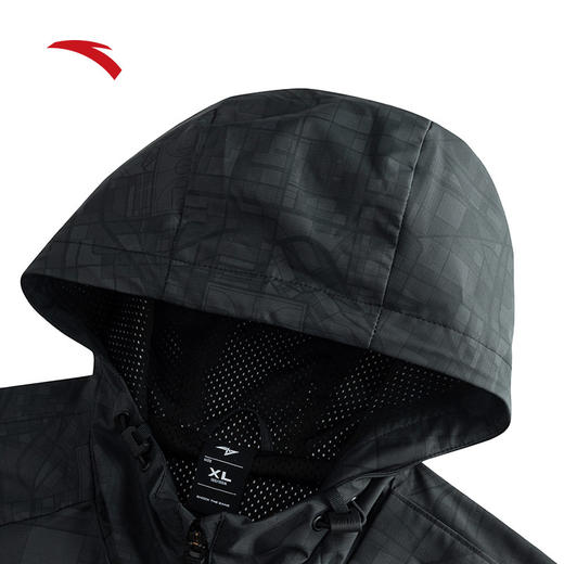 【XL断码】安踏满印运动外套男士新款防泼水风衣开衫上衣152511605S【无货退款，介意勿拍】 商品图1