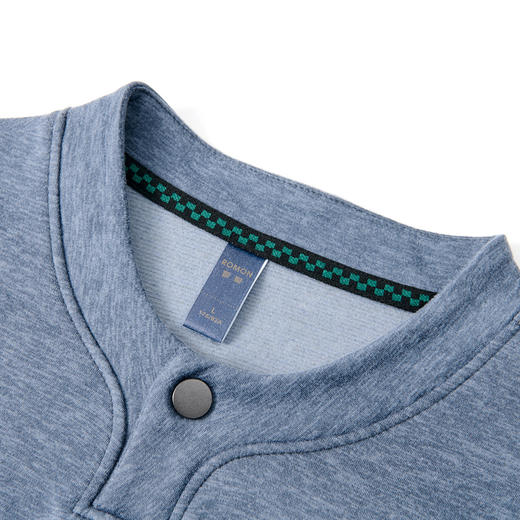 【含羊毛蚕丝】罗蒙男士秋冬款休闲时尚毛衣男针织衫百搭通勤套头毛衣卫衣 商品图5