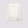 精致优雅百搭蕾丝泡泡袖修身上衣24冬 商品缩略图1