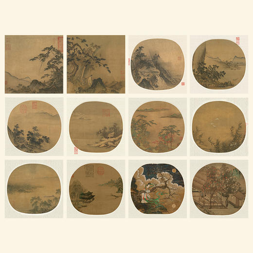 宋代山水实木框画 客厅卧室书房装饰画 商品图3