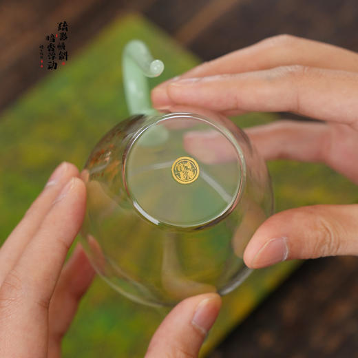 暗香疏影/郁文匀杯/高硼硅玻璃分茶器刻字茶海茶具 商品图2