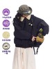 早乙女惠子saotome/STMMF244495/日系复古撞色羊羊羔毛领棉服夹克 商品缩略图2