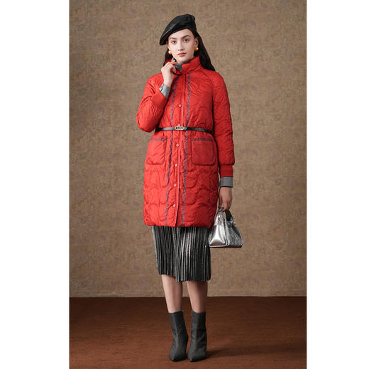 【鹅绒】乔万尼白鹅绒羽绒服双面穿收腰设计ET4T938 商品图2