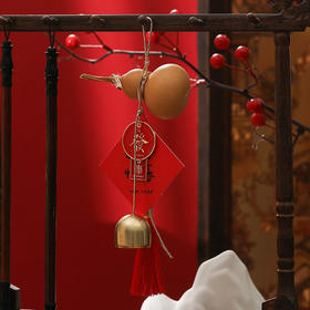 敦煌【恭喜发财·葫芦铃铛挂件】敦煌新中式葫芦手机链包包挂件汽车挂饰