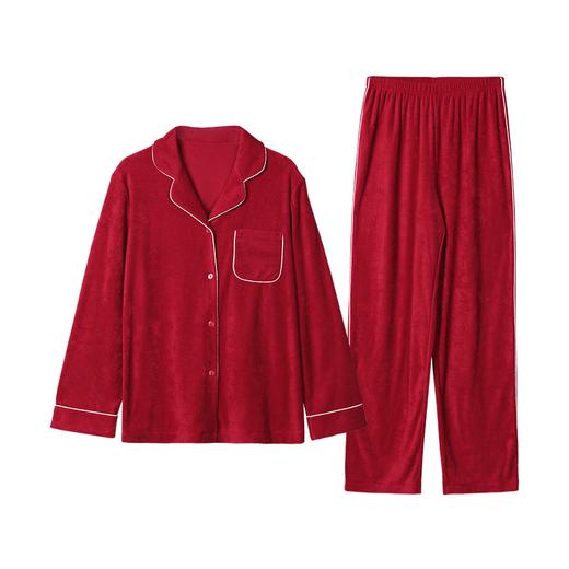 【海信嘉年华】安莉芳秋冬棉质毛巾保暖睡衣套装女长袖长裤家居服EL00139 商品图2