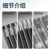 得力（deli）臻顺滑按动中性笔芯 学生办公签字笔替芯 S01/S08/1008/K35适用同G-5 0.5子弹头 黑色20支/盒S221 商品缩略图5
