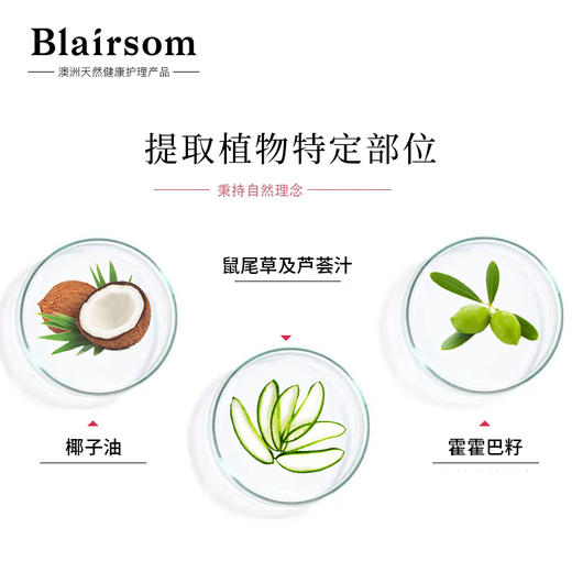 「限时-任意2瓶500ml加赠50ml中样*2瓶」3天不洗头有多爽 · 澳洲Blairsom布伦森草本修复洗发水500ml+护发素500ml｜品牌直发 商品图2