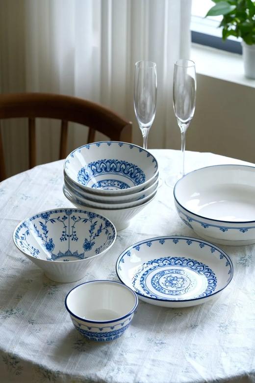 捡漏！【出口德国梅*森Mei*sen同款Blue Onion餐盘系列】优选上等高岭土，约1300℃高温烧制，可微波炉和烤箱使用；釉下彩工艺，釉色匀净莹透，久用如新 商品图12