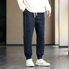 【贴条撞色】罗蒙水洗牛仔裤男士裤子春秋百搭休闲长裤男士运动裤男裤 商品缩略图3