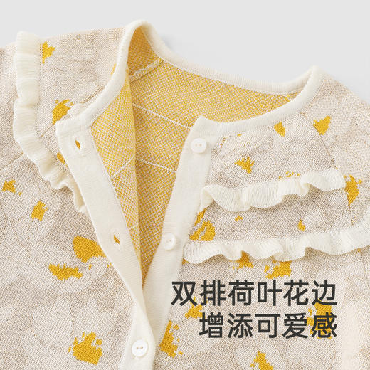 【高定系列】英氏婴儿衣服春夏山羊绒长袖男童女童连身衣2025新款 商品图3