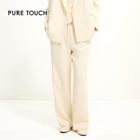 Pure Touch | 优雅气质两粒扣直筒阔腿裤1357251007