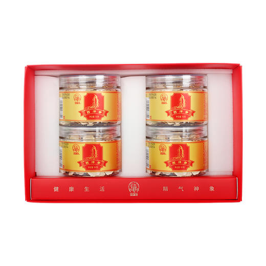 神象加拿大西洋参片斜切片礼盒200克50g*4罐参片富含人参皂甙可煲汤 商品图0