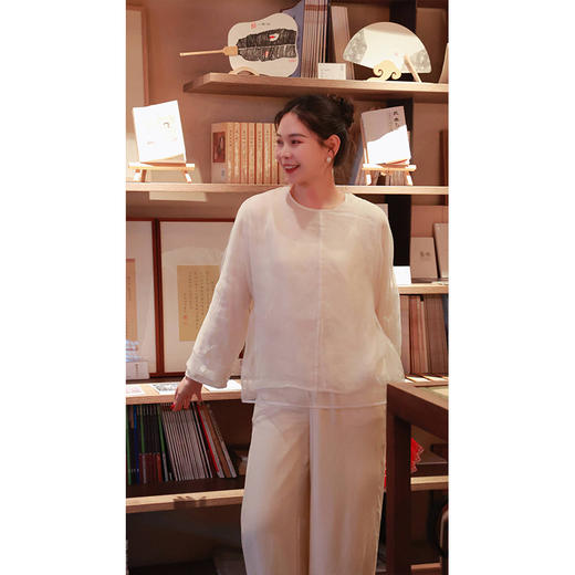 【直播间专属】献岁•新中式上衣（24708545B-梨花-高定款） 商品图2