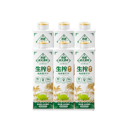 【自营】南国0糖生榨椰汁600ml*6瓶 商品图4
