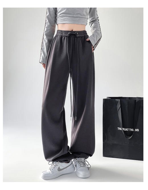 【YW】无忧购韩系温柔百搭小米妮两穿休闲阔腿显瘦运动裤H-1135（截单后7天发货)25年清仓捡漏 商品图9