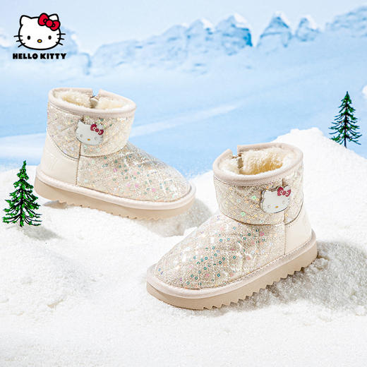 HELLO KITTY凯蒂猫冬季儿童棉靴26-37 K4546829 商品图3