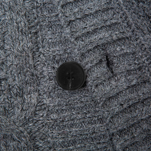 罗蒙男士冬季含羊毛针织开衫男舒适百搭外套男士通勤毛衣男针织衫 商品图6