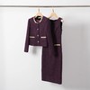 IWY/秋冬新款紫色小香风套装裙女高级感短外套气质名媛两件套 WCQ031-Q 商品缩略图0