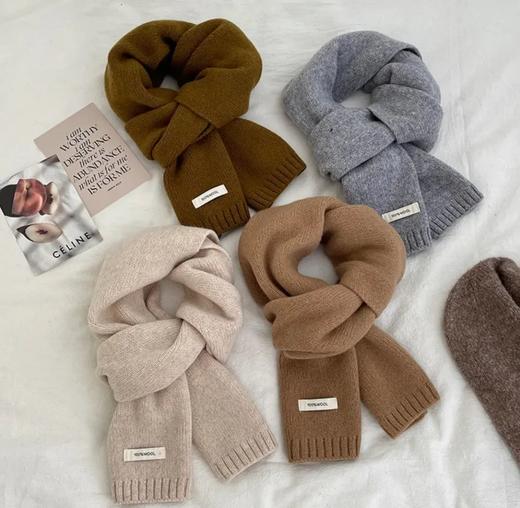 精选澳洲100%纯绵羊毛围巾 冬季男女款 时尚百搭 保暖亲肤 柔软细腻 13色可选 商品图3