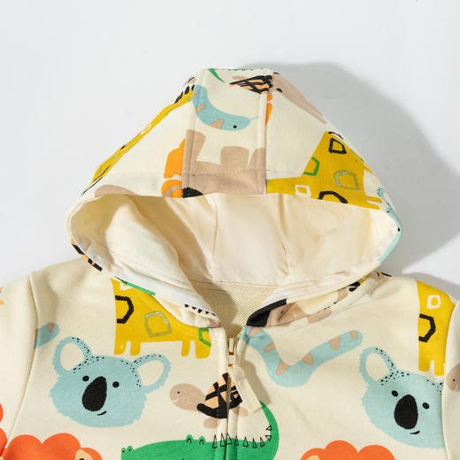 2025春秋新款男童外套连帽防风夹克儿童卡通满印运动休闲风衣 商品图6