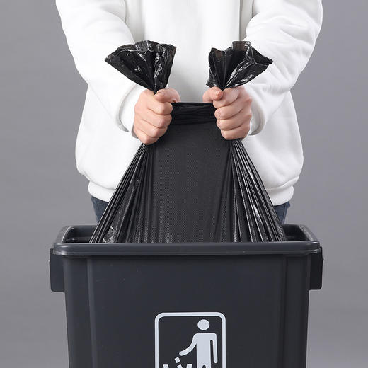 【美丽雅垃圾袋】可降解加厚型物业商用垃圾袋 黑色环保塑料袋 商品图3