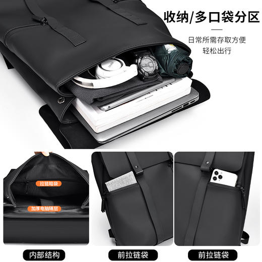 通勤旅行商务双肩包｜加厚耐磨防水、多分区收纳 商品图5