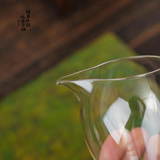 暗香疏影/郁文匀杯/高硼硅玻璃分茶器刻字茶海茶具 商品图3