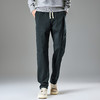 罗蒙纯色简约男士休闲裤保暖百搭舒适休闲裤男亲肤透气潮流裤子男 商品缩略图1