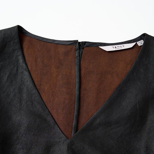 TANGY Collection/2025天意精品春季新品中国风女士莨绸连衣裙 商品图3