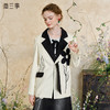 两三事 别处花旅 2025春季新款复古拼色系带印花西装外套女宽松 商品缩略图0