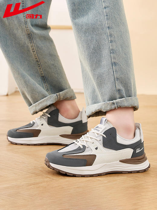 回力男鞋休闲鞋秋冬新款男士加绒百搭鞋子软底轻便减震运动鞋2713 商品图3