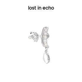 [捡漏价]lost in echo设计师品牌轻奢小众百搭珍珠流线水晶坠耳钉耳坠组合