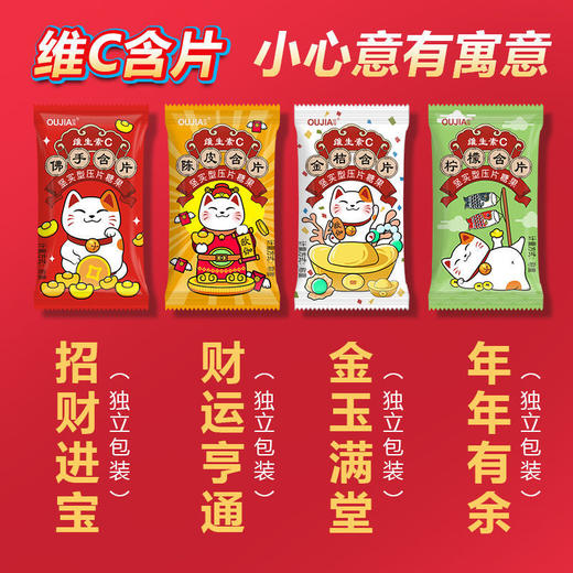 【维生素C，什锦含片】陈皮糖咸柠檬糖佛手糖 维C含片 喜糖糖果 高颜值盒装薄荷糖-QQ 商品图2