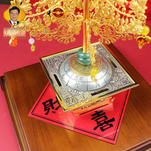 宋韶光大师金色发财树黄铜镀金摆件家居摆件礼品 商品图3