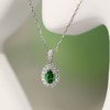 菜菜家萤火之光·沙弗莱项链|卡扎尼绿+高珠工艺+18k白金链，华贵又百搭 商品缩略图0