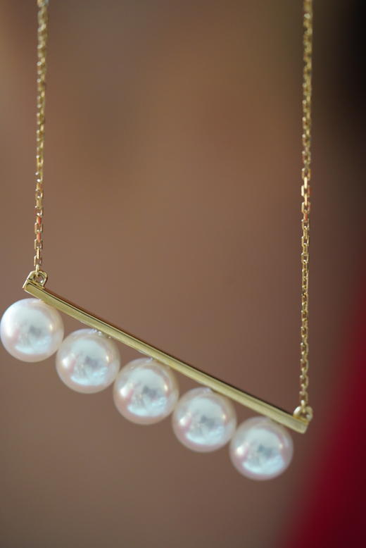 Akoya项链「五珠平衡」 商品图5