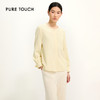 PURE TOUCH气质女神必备简约米黄长袖上衣小衫1301251003 商品缩略图0