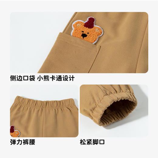 男童裤子2025春季新款纯棉运动萌趣卡通儿童束脚休闲裤子 商品图8