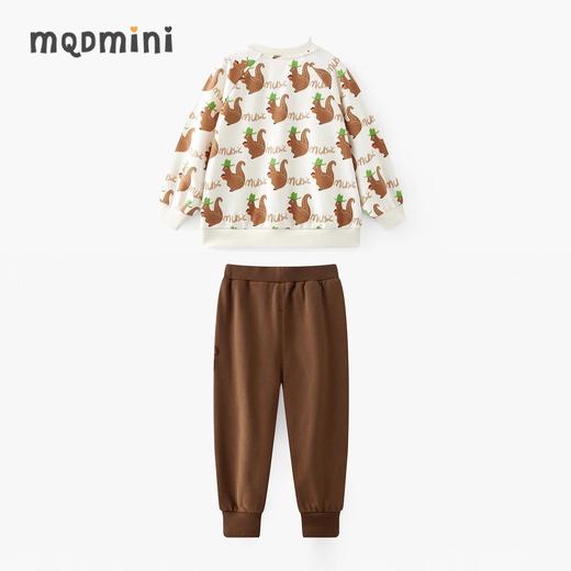 【MQD】 [天然环保]童装男小童长袖套装秋装新款卫衣运动裤两件套 商品图0