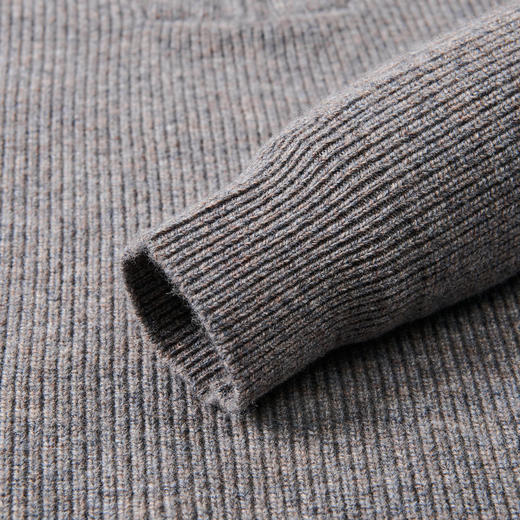 【拉链大翻领】罗蒙男士羊毛衫100羊毛加厚毛衣百搭休闲男士毛衣 商品图6